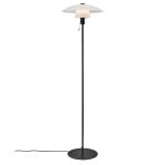 Nordlux Verona Lampada da terra Vetro e Metallo Nero | Adatto per E27