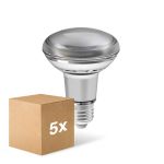 Confezione Multipack 5x Ledvance  Performance Faretti LED E27 R80 4.9W 345lm 36D - 927 Bianco Molto Caldo | Miglior Resa Cromatica - Dimmerabile - Sostitutiva 60W
