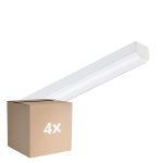 Confezione Multipack 4x Philips Reglette LED CoreLine Bianca 17W 2400lm - 865 Luce Del Giorno |60cm - - Sostitutiva 2x18W