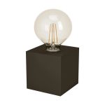 Eglo Lampada Da Tavolo Prestwick 2 Acciaio Bronze | IP20 - Adatto per 1x E27 