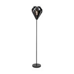 Eglo Lampada da terra Carlton 5 Acciaio Nero | IP20 - Adatto per 1x E27 