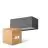 Confezione Multipack 4x D'Lite Luce Da Parete Bello Nero Up & Down 12W 850lm - 830 Luce Calda - | IP54