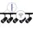 Bright Choice Set completo 1-Fase Rail 2 Metro Nero | incl. 5x Faretti + GU10 2700K 3W Dimmerabile + Tappo Di Chiusura, Connettore di Alimentazione e I-Connettore
