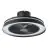 Eglo Ventilatore Da Soffitto Vallonia 1 ABS Matt Nero 31.7W 3200lm - 827-865 Regolabile Bianca + RGB | Dimmerabile