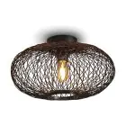 Good&Mojo Luce da soffitto Cango Bambù Nero | Adatto per 1x E27 