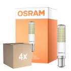 Confezione Multipack 4x Osram Speciale T Slim LED B15d Chiara 8W 1055lm - 827 Bianco Molto Caldo | Dimmerabile - Sostitutiva 75W