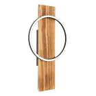 Eglo Luce Da Parete Boyal Legna Nero, Arrugginito 12W 1700lm - 830 Luce Calda - 